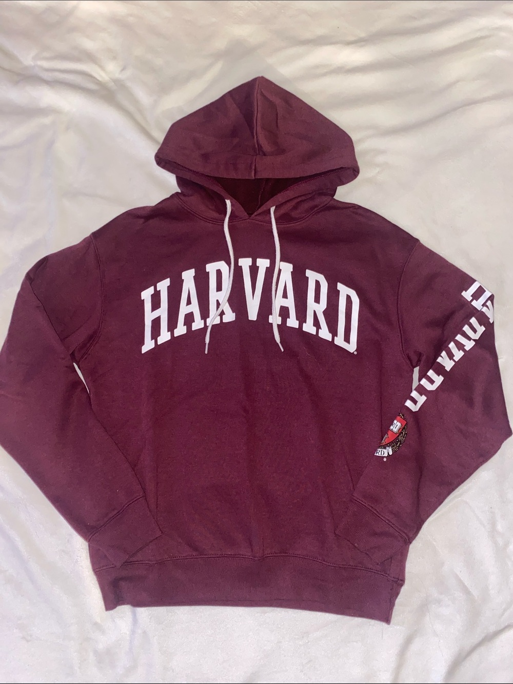 Women’s Harvard Maroon Hooded Sweatshirt Med